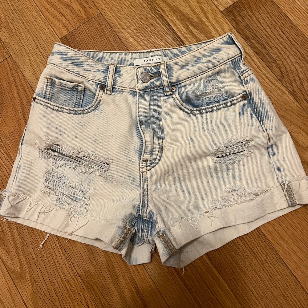 Pacsun Faded Ripped Mom Shorts